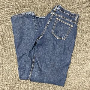 Cabelas Fleece Lined Jeans. 8 Long. Very warm! Outdoor Winter Hiking Tall